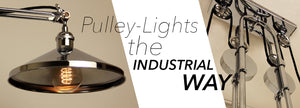 Industrial pulley loft farm lamps