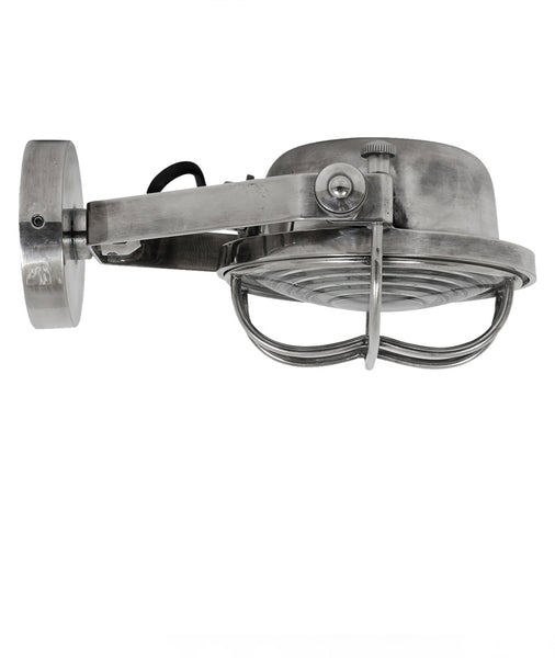 Quinn industrial cage wall light