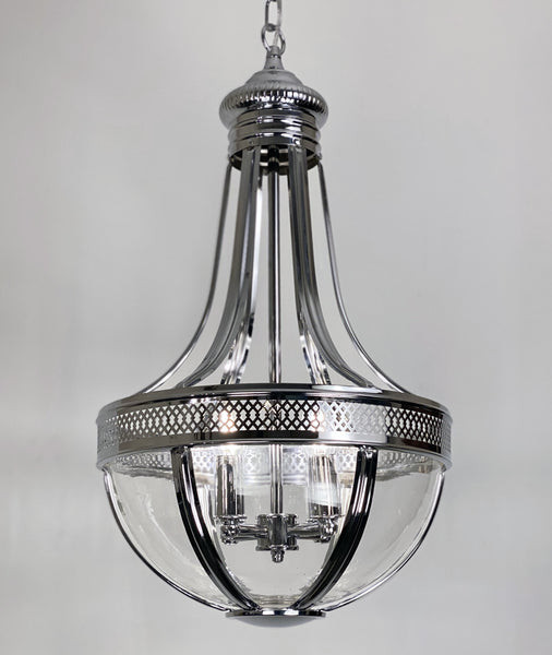 Chrome isla chandelier
